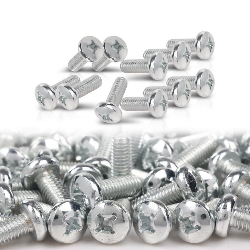 cnnell 100 License Plate Screws Fit for Toyota Honda Lexus Phillips Pan Head Metric (100 Per Pack) - Image 1
